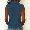thumbnail image 7 of RQYYD Womens Collar Eyelet Trim Sleeveless Blouse Casual Slim Fit Tank Top for Daily Wear, 7 of 7