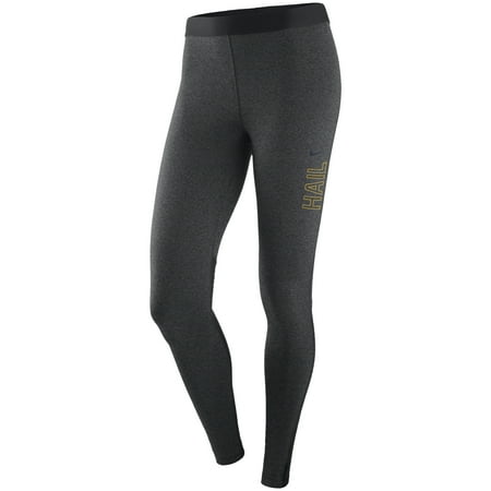 - Michigan Wolverines Nike Women's Pro Warm Performance Tights - Heathered Charcoal