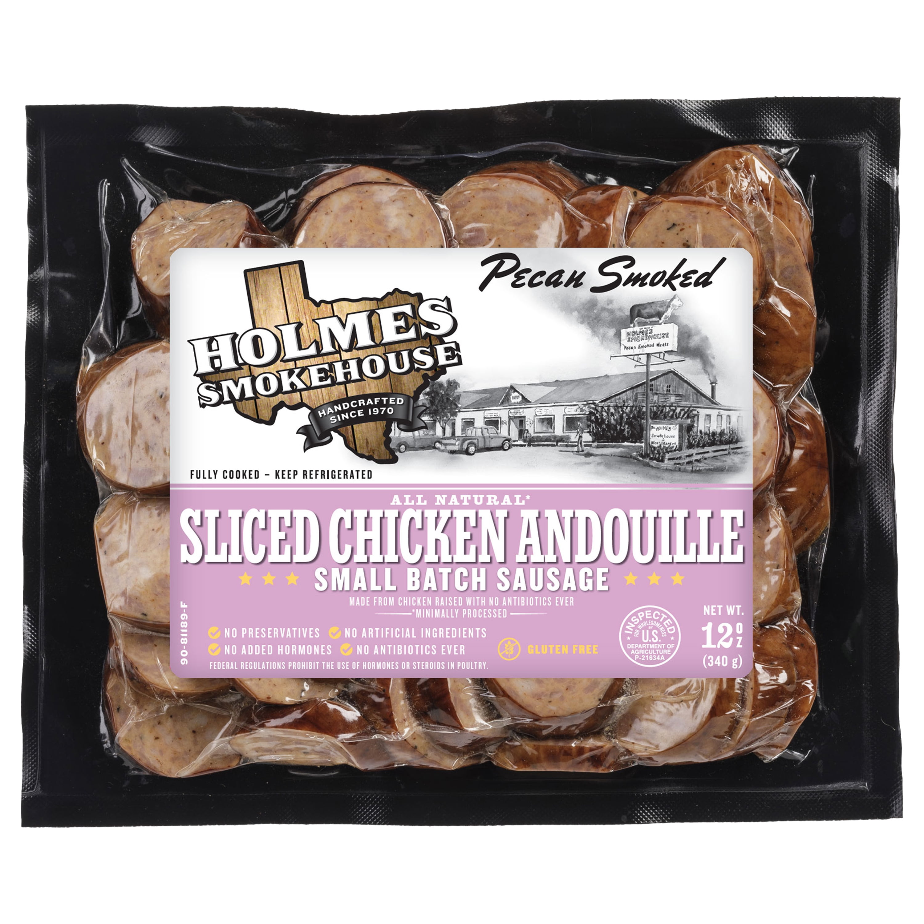 Holmes Chicken Andouille Sliced Sausage 12/12oz