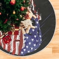 thumbnail image 5 of FMSHPON 4th of July Patriotic Skull American Flag American Colors Xmas Christmas Tree Skirt Stand Mat for Holiday Party Decoration Indoor Outdoor 36 inches, 5 of 6