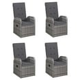 thumbnail image 2 of vidaXL 5 Piece Garden Dining Set Grey, 2 of 12
