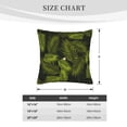 thumbnail image 4 of Bingfone Tropical Palm Leaves Fern Leaf Linen Throw Pillow Covers Cushion Case Pocket Button Vintage Farmhouse Pillowcase For Sofa Couch Bed 16"X16", 4 of 9