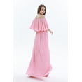 thumbnail image 5 of Women's Beach Wedding Pink Coral Collection Bridesmaid Dress, 5 of 5
