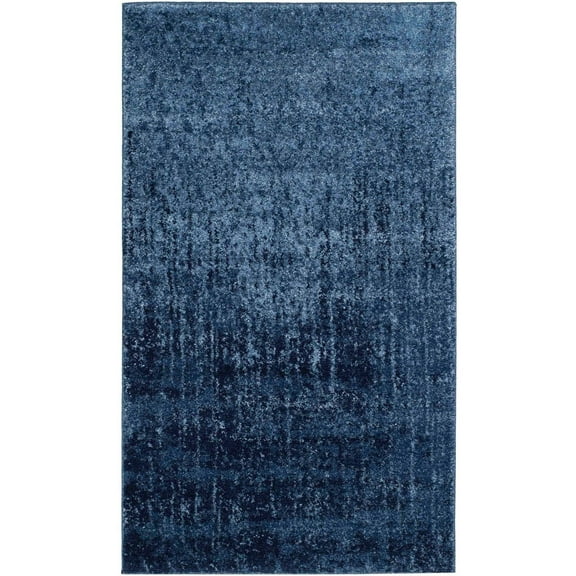 SAFAVIEH Retro Elsie Abstract Area Rug, Light Blue/Blue, 3' x 5'