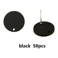 thumbnail image 2 of Langgg 50 Pieces Earring Components Ear Stud Decor Earrings DIY Decorative Jewelry Making Finding Homemade Professional Black, 2 of 6