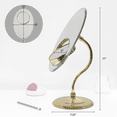 thumbnail image 2 of Zadro Tri-Optic Beveled Vanity Makeup Mirror w/ Magnification & Swivel, 2 of 10