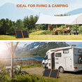 thumbnail image 6 of SOLPOWBEN 100W Portable Solar Panel, 24% High-Efficiency Foldable Solar Charger for Power Station Generator, Phones, IP65 Waterproof for Camping RV Off-Grid Emergency, 6 of 9