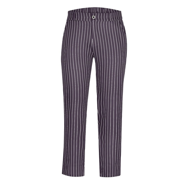 mens purple pinstripe dress pants Purple Pinstripe Blazer With White Pants - Suit - Party Blazer