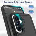 thumbnail image 3 of YEYKX Defender Case for Samsung Galaxy A17 5G 6.7'' Heavy Duty 1 in 1 Design Rugged Full Body Dustproof Shockproof Bumper Non-Slip Protective Cover,Black,For Galaxy A17(5G), 3 of 5