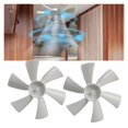 thumbnail image 3 of 2Pcs 6 Inch RV Bathroom Vent Fan RV Vent Fan Blade D-Shaped Shaft RV Exhaust Fan Compatible, 3 of 5