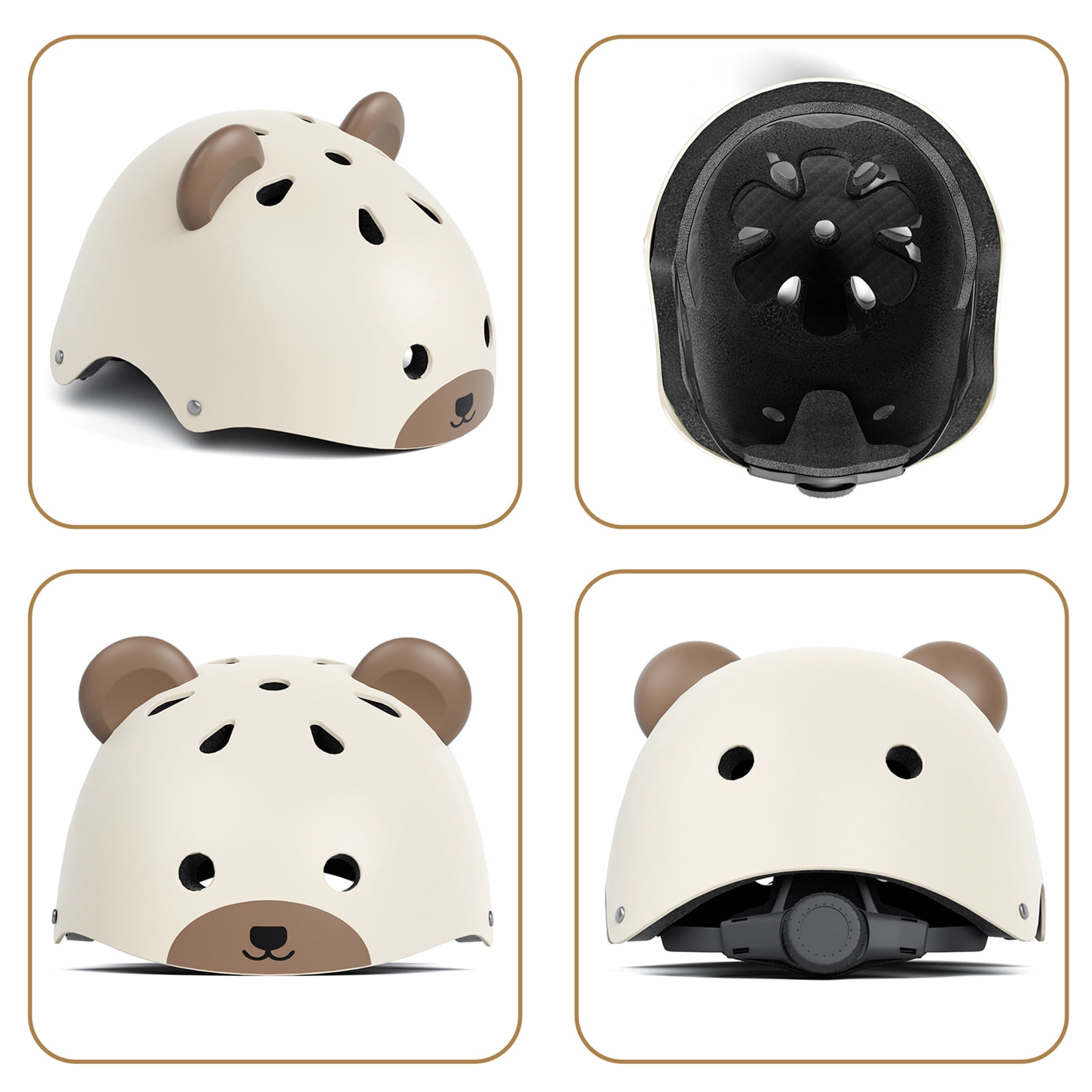 XJD Little Bear Toddler Bike Helmet Age 1-5 - Lightweight Kids Bicycle Helmet for Boys Girls, Multi-Sport Protection for Scooter Cycling Skating