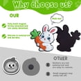 thumbnail image 4 of Neasyth 12PCS Refrigerator Magnets for Kids, Cute Farm Animals Fridge Magnet for Toddlers 1-3, 2.5" Rubber Magnets for Baby Educational Gift, 4 of 8