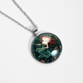 thumbnail image 4 of Mermaid Elegant Glass Circular Pendant Necklace - Stunning Jewelry for Every Occasion, 4 of 5