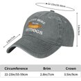 thumbnail image 5 of I'm Just Here for The Hotdogs Hat Denim Cap, 5 of 7