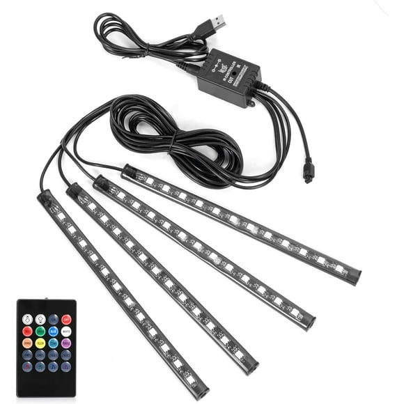 Tira de luces LED SUNNEST Christmas 48 LED, 4 unidades, para coche