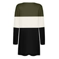 thumbnail image 4 of Turilly Womens Jackets Ladies Clearance, Women's Fashion Solid Patchwork Coat Cardigan Long Sleeve Outerwear Pockets Tops, 4 of 5