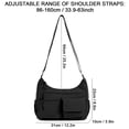 thumbnail image 3 of Spencer Crossbody Bag for Women Soft Waterproof Multi Pocket Shoulder Bag Solid Ladies Crossbody Purse, 3 of 10