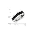 thumbnail image 4 of Gem & Harmony 2/5 Carat (Ctw) Black Diamond Band Ring in Sterling Silver for Men, 4 of 5