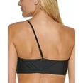 thumbnail image 3 of Calvin Klein JUMBO PLAID BLACK Plaid One-Shoulder Bikini Swim Top, US X-Large, 3 of 4