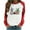 Red, variant on Honeeladyy Sales Online Womens Raglan Sleeve Shirt Pullover Tops Casual Looseweight Easter Bunny Printed Long Sleeve Pullover Cute Rabbit T-Shirt Tops