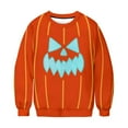 thumbnail image 6 of Makaor Crewneck Sweatshirt Women Mens Plus Size Halloween Tops Fleece Long Sleeve Pullover Pumpkin Casual Clothes, 6 of 8