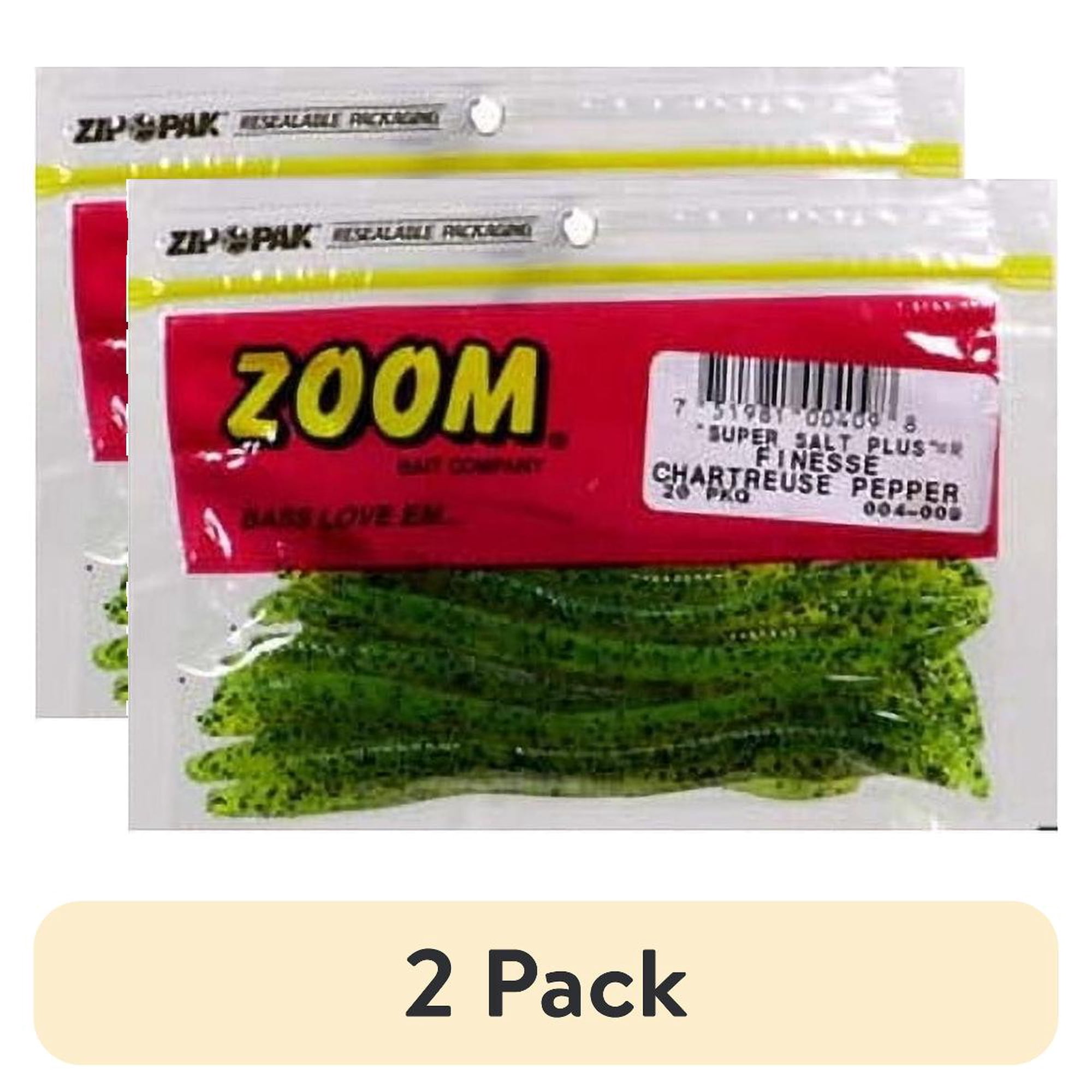 (2 pack) Zoom Finesse 4.5 Chartreuse Pepper 20pk
