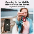 thumbnail image 4 of Compatible with AirTag Case Keychain Air Tag Holder Silicone AirTags Key Ring Cases Tags Chain Apple GPS Item Finders Accessories 4 Pack, 4 of 13