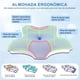 thumbnail image 2 of Almohada Cervical de Espuma viscoelástica Almohada ortopédica ergonómica 2 en 1 Que Alivia el Dolor de Cuello y Brinda Soporte Contorneado para Personas Que Duermen de Lado, 2 of 9