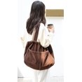 thumbnail image 6 of Municipal Corduroy Tote Bag for Women Vintage Hobo Bags for Women Large Shoulder Bag Travel Bag Gym Bag Handbag Carryall Bag, 6 of 9