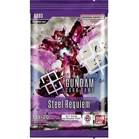 Gundam Trading Card Game Steel Requiem Booster Pack (13 Cards)