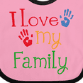 thumbnail image 4 of Inktastic I Love My Family Boys or Girls Baby Bib, 4 of 4