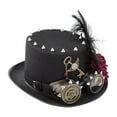 thumbnail image 1 of Unisex Steampunk Top Hat Vintage Steampunk Gear Costume Accessories Gothic with Macarena Sombrero de copa Steampunk, 1 of 8