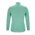 thumbnail image 5 of HaoXianJian Mens Mock Turtleneck Long Sleeve T-Shirts Solid Color Basic Slim Fitted Pullover Tees Casual Soft Comfort Big & Tall Shirts Casual T Shirts Lightweight Sweaters Size 2X 3X, 5 of 6