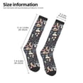 thumbnail image 2 of KLL Wildflower Watercolor 1 Print Cool Socks Men's Women's Crew Socks Funny Crazy Novelty Stockings, 2 of 6
