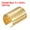 Gold Tone, variant on Leather Rope Crimp Clips, 9x13mm Cylindrical Cord End, Light Golden, 100Pack