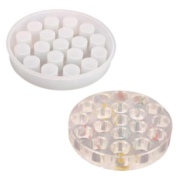 Recipiente de silicona para pintalabios, molde de resina epoxi de silicona, para resina, yeso y resina epoxi.