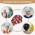 thumbnail image 2 of Penguins Bouffant Caps with Button and Sweatband, Adjustable Scrub Caps hat for Women Men, 2 of 5