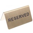thumbnail image 1 of Minkissy Reserved Sign for Table Stainless Steel Seat Reservation Restaurants 1Pcs, 1 of 5