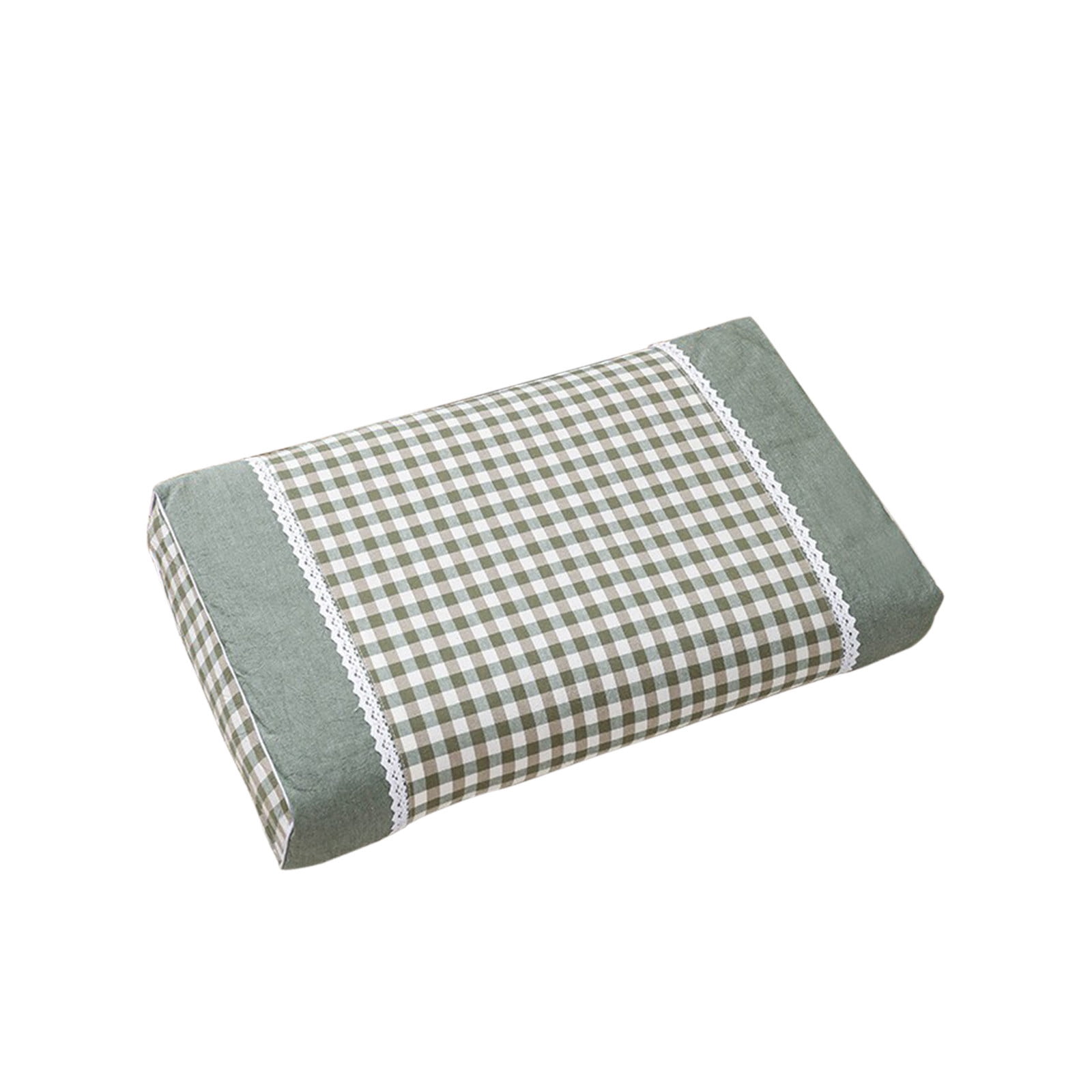 Nkmbld Pillows for Bed with Cooling Cover Hotel Quality Fluffy Bed Pillow Adult Cervical Pillow Whole Buckwheat Pillow, Queen Size, Green
