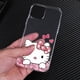 thumbnail image 1 of Funda transparente de Hello Kitty para iphone, carcasa bonita de dibujos animados, Gato rosa, 14, 13, 12, 11 Pro Max, Mini, XS Max, 8, 7 Plus, X, SE, 2020, XR zhangmengya LED, 1 of 2