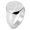 Silver, variant on Sterling Silver Heart Love Arrow Engraved Round Flat Top Polished Ring