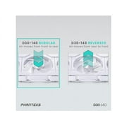 Phanteks D30-140 DRGB PWM FAN 3Pack, Premium D-RGB Performance Fans, ARGB/DRGB lighting, Daisy-chain Fan Linking system, White, 3Pack