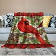 thumbnail image 2 of EastSmooth  Cardinals Blanket Red Birds Throw Blanket Plush Blankets Bedding for Valentine's Day Christmas Day, 2 of 6