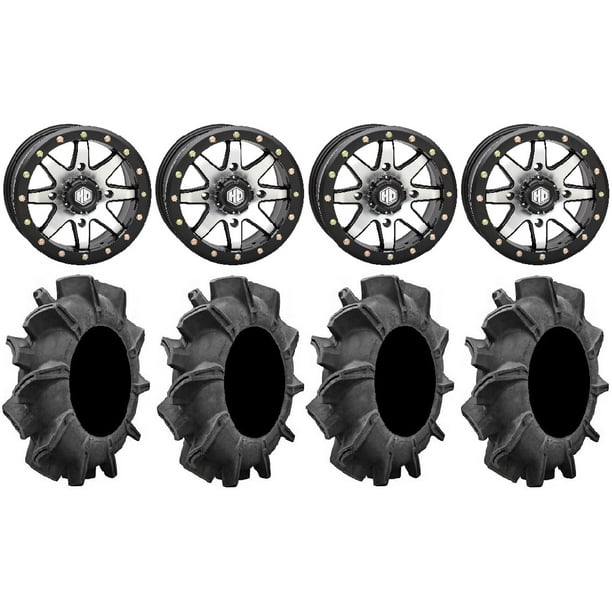 STI HD9 14" Beadlock Wheels MH 29.5" Assassinator Tires CanAm