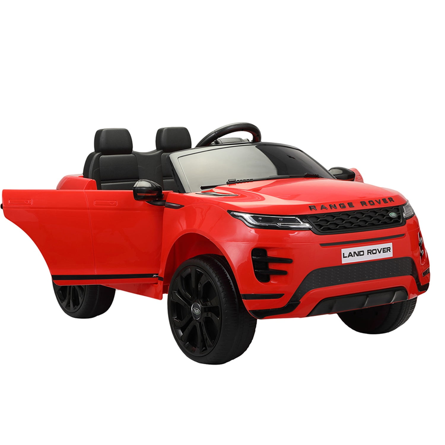 CIPACHO Licensed Land Rover Ride on Cars Toy with 2.4G Remote Control, 12V Car for Kids, Double Doors, LED Lights, Red