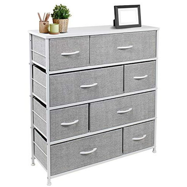Sorbus Dresser with 8 Drawers White