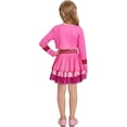 thumbnail image 2 of Zydvens G*irls Pink Princess Cosplay Costume- 2 Pcs Printed Crop Top and Heart Purse Skirt Set Halloween Cosplay Birthday Party Fancy Outfit 5-12 Y, 2 of 12