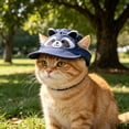 thumbnail image 1 of Tong Sun Hat With Ear Holes For Cats Adjustable Breathable Cute Summer, 1 of 5