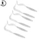 thumbnail image 1 of 6 uds., 11cm, señuelos artificiales de plástico suave para peces, cebos para gusanos, accesorio para aparejos de pesca (plata), 1 of 8
