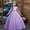 Purple, variant on Edvintorg 5-14 Years Children's Party Dress Sleeveless Snowflake Pattern Printed Net Yarn Long Princess Dress Kids Dresses for Girls